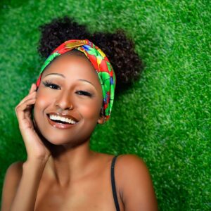 Floral Print Turban Head Band